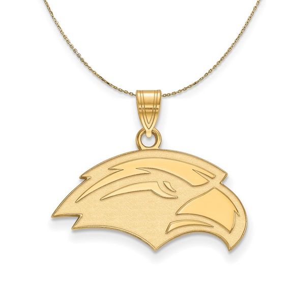 14k Yellow Gold Southern Miss Small Necklace - 16 Inch